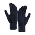 thumbnail image 1 of BELTNOV Men's Touchscreen Knit Gloves Warm Winter Thermal Mittens Soft Stretchy Cable Knit Cold Weather Driving Texting Glove for Outdoor Work Navy, 1 of 7