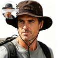 thumbnail image 1 of BELTNOV Men's Wide Brim Boonie Hat Foldable Sunshade Bucket Hats for Safari Military Beach Coffee, 1 of 5