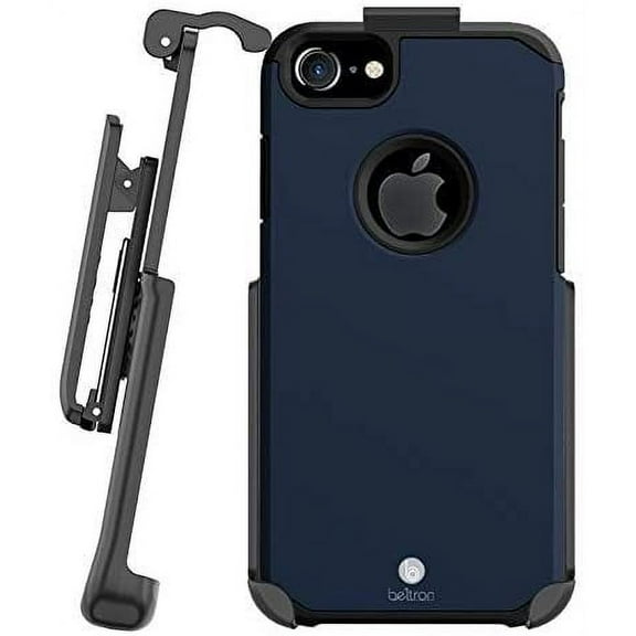 BELTRON Case with Belt Clip for iPhone SE 2020, iPhone 8, iPhone 7, Slim Full Protection Heavy Duty Hybrid Case & Rotating Belt Clip Holster w/Built in Kickstand for iPhone 7/8 SE 2020 Midnight Blue