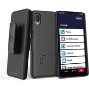 BELTRON Case with Clip for Jitterbug Smart3, Slim Protective Grip Case & Belt Clip Clip Holster Combo with Kickstand for Jitterbug Smart 3 Smartphone for Seniors Lively Smart 2021 - Black