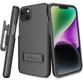 thumbnail image 1 of BELTRON Case Holster Combo for iPhone 14, iPhone 13, Slim Protective Full Body Grip Case & Swivel Belt Clip 3 in 1 Combo with Kickstand / Card Holder for iPhone 14 & iPhone 13 NOT for Pro, 1 of 9