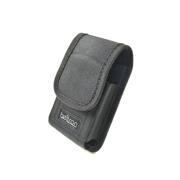BELTRON Case for Kyocera Flip Phone, DuraXE Epic E4830, DuraXV Extreme E4810 E4811, DuraXE E4710, Sonim Flip Features: Heavy Duty Belt Loop, Metal Belt Clip & Dual Magnet Closure Black Nylon