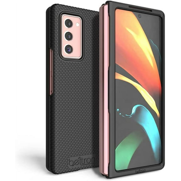 BELTRON Case for Galaxy Z Fold 2 5G, Thin Fit Snap-On Protective Hard Shell Cover Designed for Samsung Galaxy Z Fold2 5G SM-F916 2020 - Black