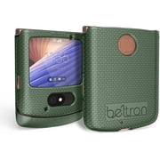 BELTRON Case for Motorola RAZR 5G Flip AT&T/T-Mobile, Snap-On Protective Hard Shell Cover for RAZR 5G Flip Phone 2020 XT2071 Green