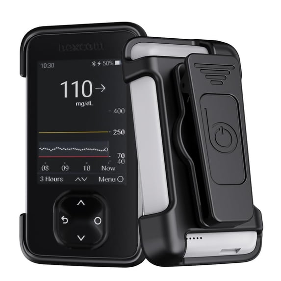 BELTRON Dexcom G7 Receiver Rotating Belt Clip Strong & Durable Rotating Clip Case Designed to Protect Dexcom G7 Receiver/Display Device - Black
