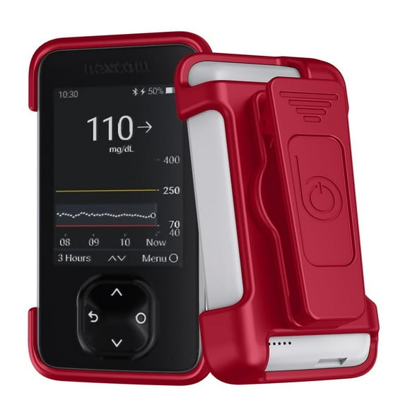 BELTRON Dexcom G7 Receiver Rotating Belt Clip Strong & Durable Rotating Clip Case Designed to Protect Dexcom G7 Receiver/Display Device Red