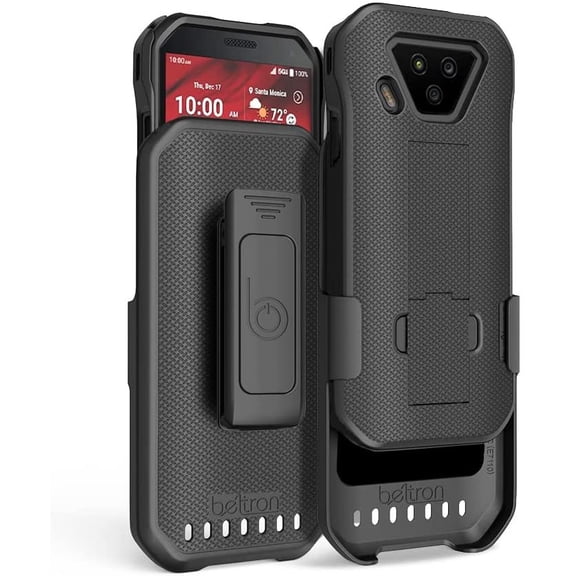 BELTRON DuraForce Ultra 5G UW Case with Clip, Heavy Duty Case with Swivel Belt Clip for Kyocera DuraForce Ultra 5G E7110 Verizon - Secure Fit with Built-in Kickstand & Supports 2.25" Duty Belt