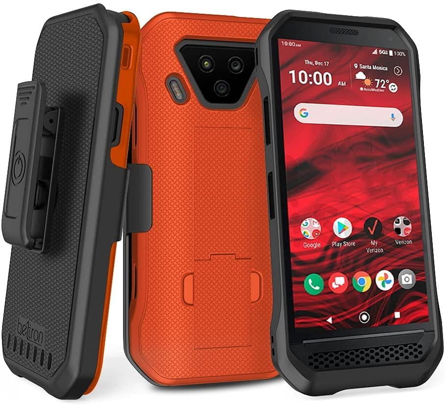 Coque NZND Pour Kyocera DuraForce Ultra 5G UW (E7110 Verizon) - Noire, Verre Trempé