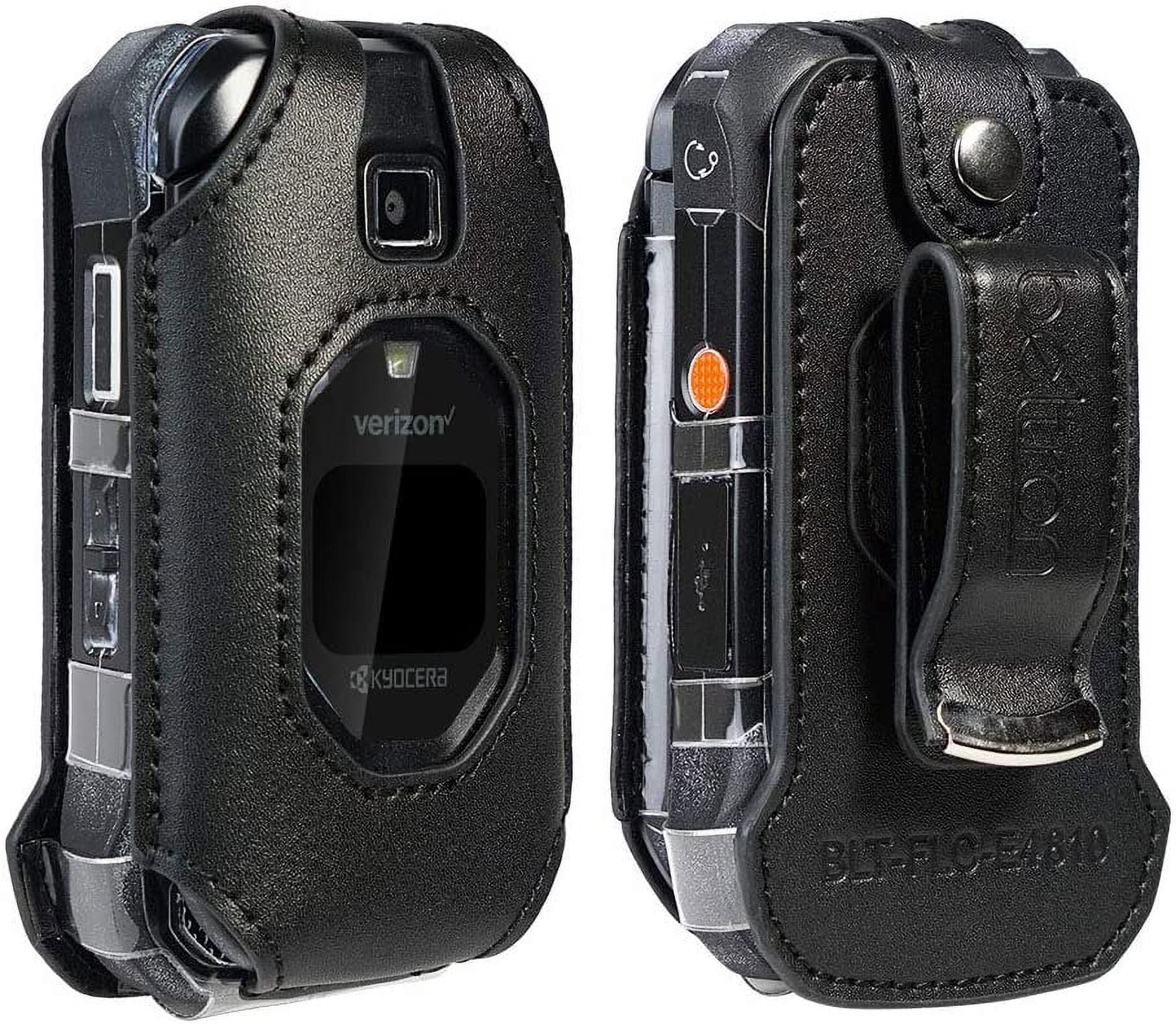 BELTRON DuraXV Extreme Case, Premium Leather Fitted Case for Kyocera DuraXV Extreme E4810 Verizon Flip Phone - Features: Rotating Metal Belt Clip, ... BELTRON DuraXV Extreme Case, Premium Leather Fitted Case for Kyocera DuraXV Extreme E4810 Verizon Flip Phone - Features: Rotating Metal Belt Clip, ...
