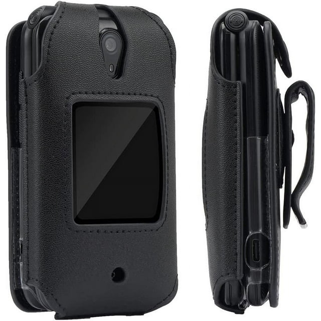BELTRON Leather Fitted Case for Schok Flip 2022 Phone Boost Mobile