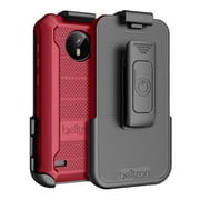 BELTRON Omnipod 5 Case with Belt Clip, Slim Protective Grip Case with Reinforced Technology Designed to Protect Omnipod 5 Receiver Strong & Durable Rotating Clip Case Red
