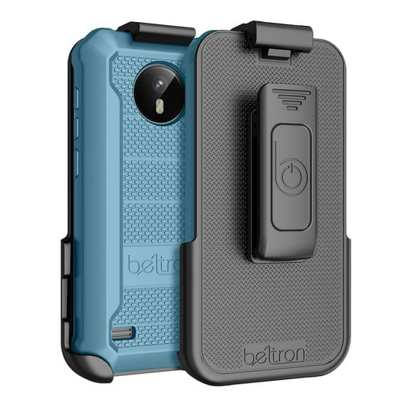 BELTRON Omnipod 5 Case with Belt Clip, Slim Protective Grip Case with Reinforced Technology Designed to Protect Omnipod 5 Receiver Strong & Durable Rotating Clip Case - Blue