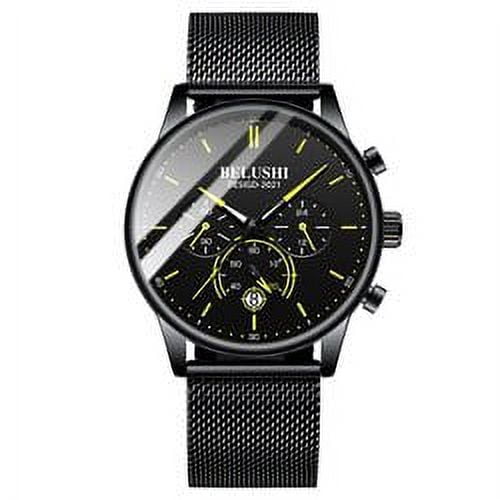 BELUSHI Latest Fashion Leather Quartz Watch 569 Waterproof  display picture 1