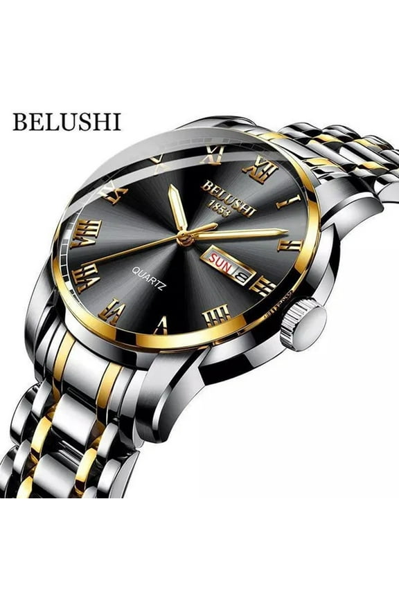 Top Brand Luxury Mens Watches Luminous Waterproof Stainless Steel Watch Quartz Men Date Calendar Business Wristwatch Relógios Masculinos