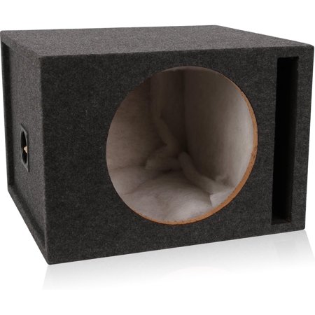 BELVA Belva1SV12G Single 12" Subwoofer Enclosure Box Vented MDF (Gray)