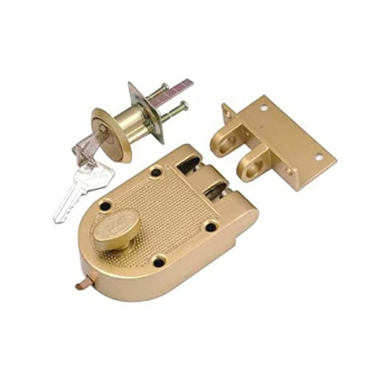 Polished Brass Single Cylinder Interlocking Deadbolt