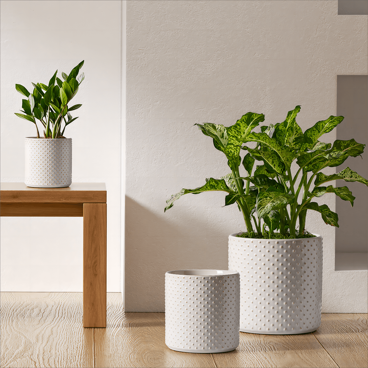 E-liu Oval Ceramic Planter Pot With Drainage Hole Saucers 11 Inch Succulents Planter Home Decor For Indoor Outdoor Plants Herb Cactus With 3 Mesh