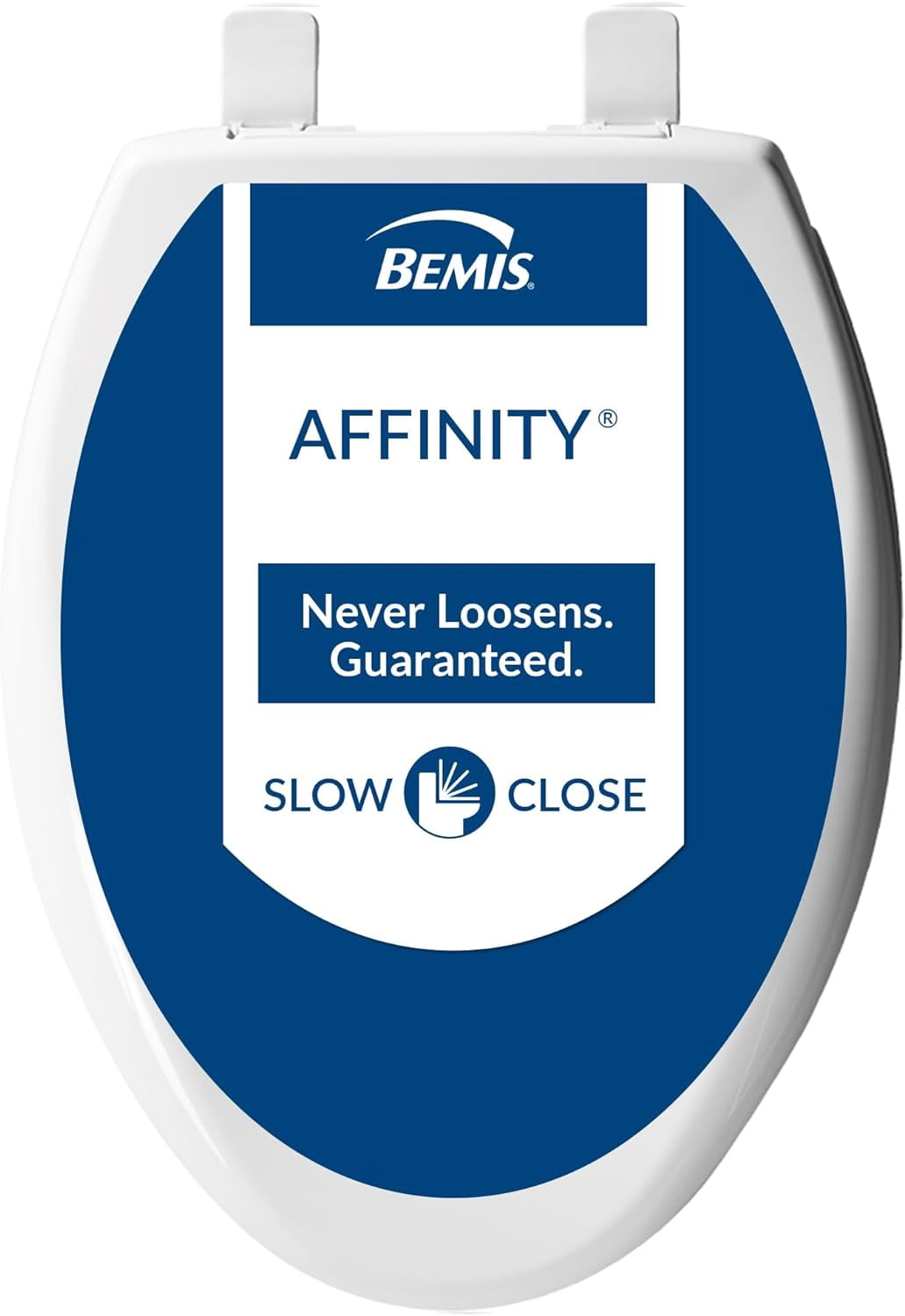 BEMIS 1200E4 000 Affinity Toilet Seat will Slow Close, Never Loosen and