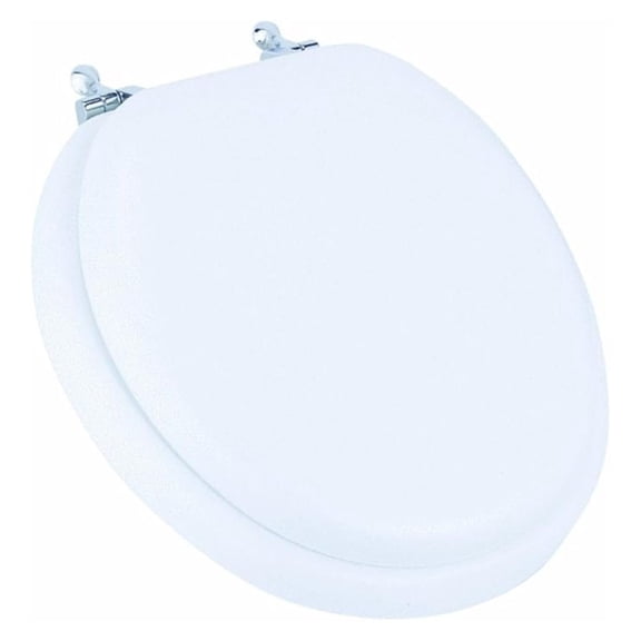 BEMIS 1250TTA 000 Heavy Duty Open Front Toilet Seat, ELONGATED, Plastic, White