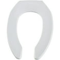 BEMIS 1955CT000 Toilet Seat, Without Cover, Plastic, Elongated, White