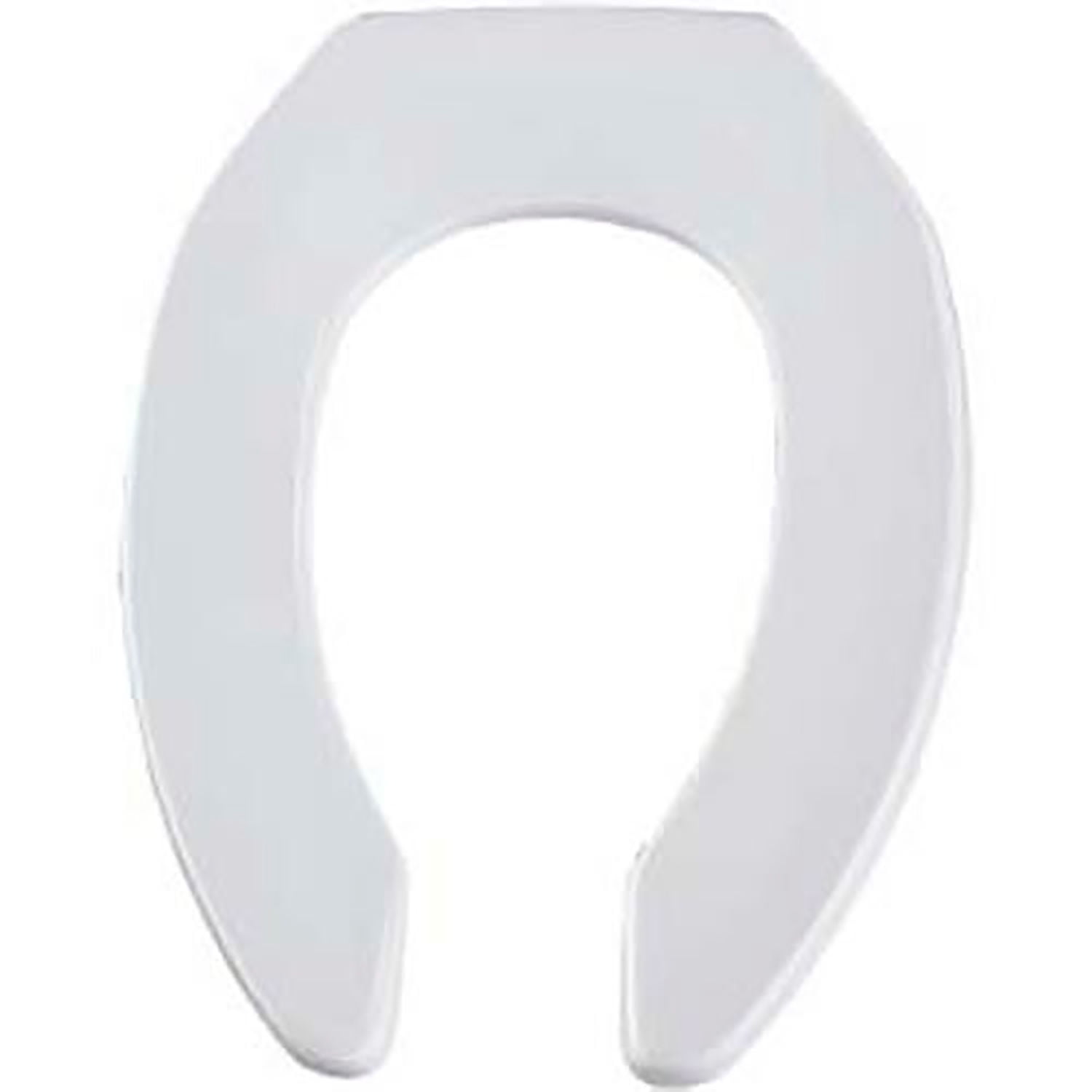 BEMIS 1955CTFR-000 Toilet Seat, Without Cover, Plastic, Elongated, White