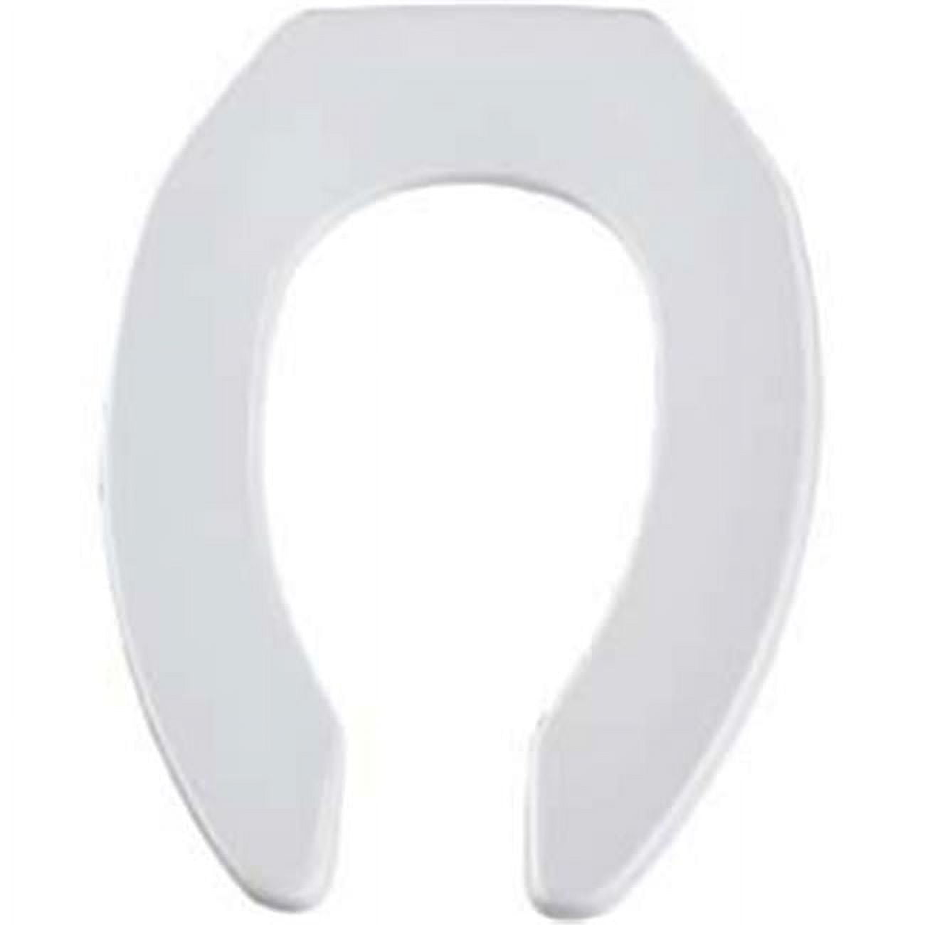 BEMIS 1955CTFR000 Toilet Seat, Without Cover, Plastic, Elongated, White