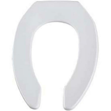 BEMIS 1955CTFR-000 Toilet Seat, Without Cover, Plastic, Elongated, White