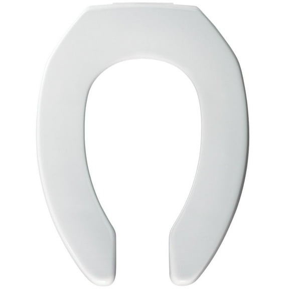 BEMIS 3L2155T 000 Medic-Aid 3" Lift Raised Open Front Plastic Toilet Seat, ELONGATED, Long Lasting Solid Plastic, White CA3