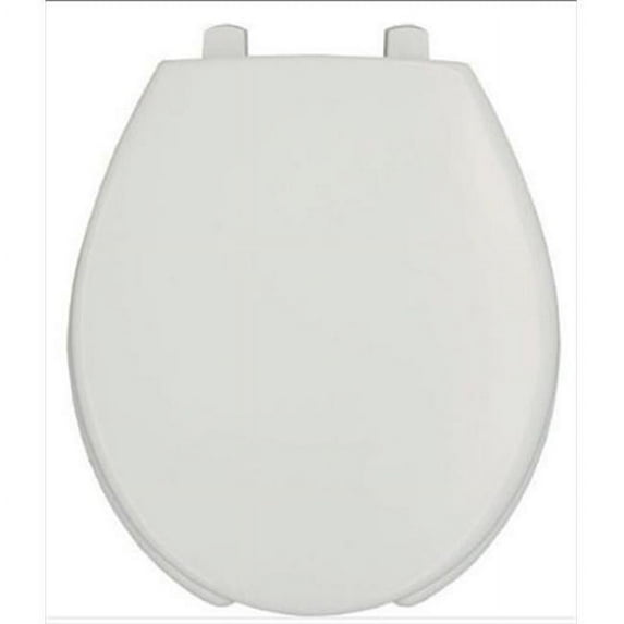 BEMIS 7750TDG-000 Toilet Seat, With Cover, Plastic, Round, White