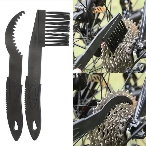 Bicycle Chain Design BEMYCAT 1 Set Cleaning Chain Brush Two-Piece Set, Mountain Bike Chain ...