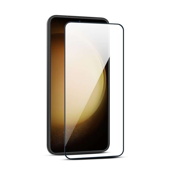 BEMZ Screen Protector for Samsung Galaxy S24+ Plus Easy Install, Bubble Free, Anti-Scratch, Shatterproof Tempered Glass Screen Protector ((Black Frame Full Screen Protection))