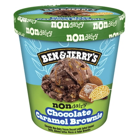 Ben & Jerry's Non-Dairy Chocolate Caramel Brownie Ice Cream Pint, 16 fl oz