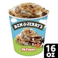 thumbnail image 1 of Ben & Jerry's PB S'more Marshmellow Ice Cream Pint, 16 fl oz, 1 of 9