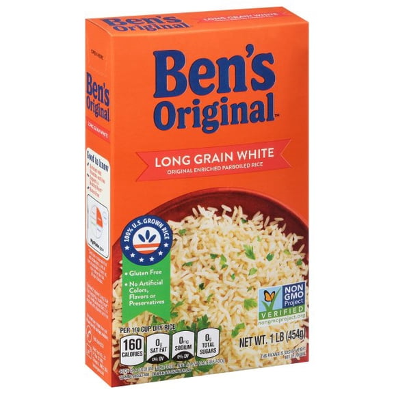 Ben's Original Long Grain White Original Enriched Parboiled Rice (12 lbs.)