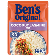 BEN'S ORIGINAL Ready Rice Coconut Jasmine Flavored Rice, Easy Dinner Side, 8.5 Ounce Pouch
