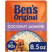 BEN'S ORIGINAL Ready Rice Coconut Jasmine Flavored Rice, Easy Dinner Side, 8.5 Ounce Pouch