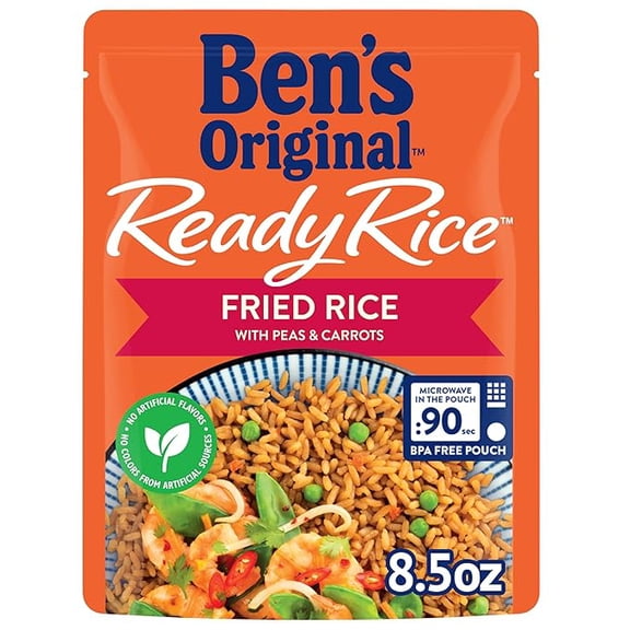 BEN'S ORIGINAL Ready Rice Fried Flavored Rice, Easy Dinner Side, 8.5 oz Pouch