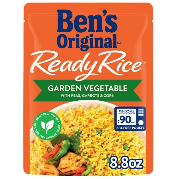 BEN S ORIGINAL Ready Rice Garden Vegetable Flavored Rice Easy Dinner Side (Pack of 16)