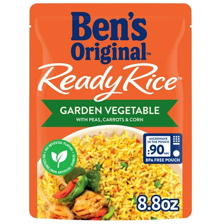 BEN S ORIGINAL Ready Rice Garden Vegetable Flavored Rice Easy Dinner Side (Pack of 20)