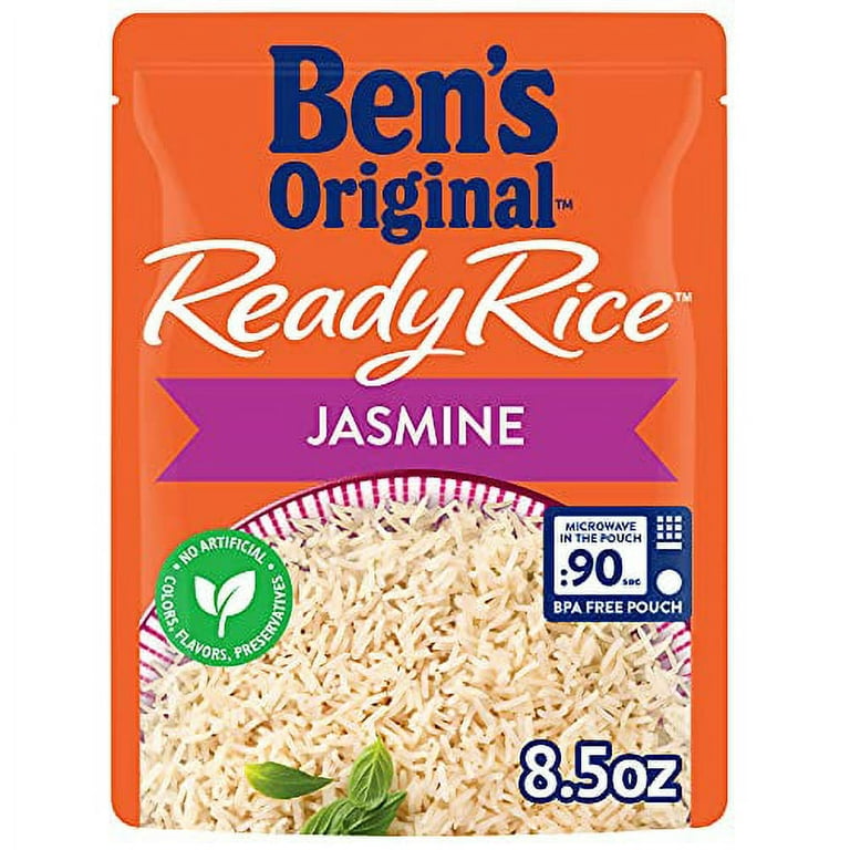 BEN'S ORIGINAL Ready Rice Jasmine Rice, Easy Dinner Side, 8.5 OZ Pouch  (Pack of 6)