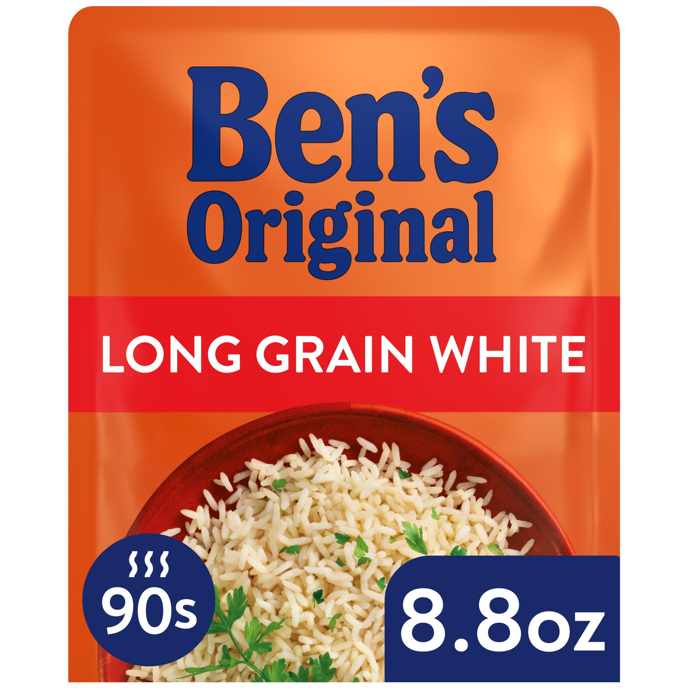 BEN'S ORIGINAL Ready Rice Original Long Grain White Rice, Easy Dinner Side, 8.8 Ounce Pouch