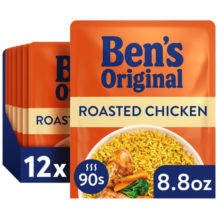 (12 pack) BEN'S ORIGINAL™ READY RICE™, Roasted Chicken, 8.8 oz. pouch