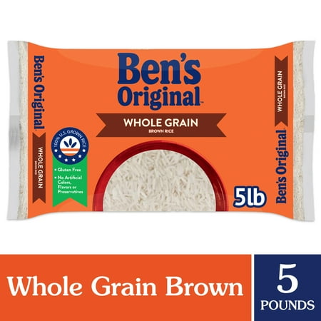 BEN'S ORIGINAL Whole Grain Brown Rice, 5 lb Bag
