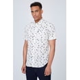 thumbnail image 1 of BEN SHERMAN Camisa de manga corta con estampado geométrico disperso talla S(small), 1 of 2