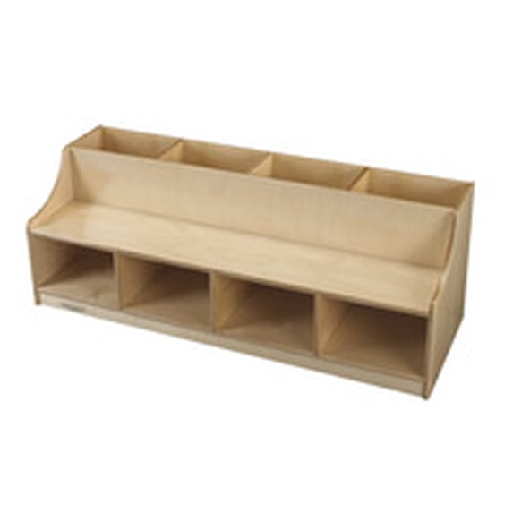 Childcraft Toddler Rest-and-Read Storage Bench without Baskets, 49 x 17-3/4 x 17 Inches