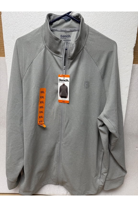 URBANWEAR MENS FULL ZIP ATHLETIC LIGHTWEIGHT JACKET Grey. X Large