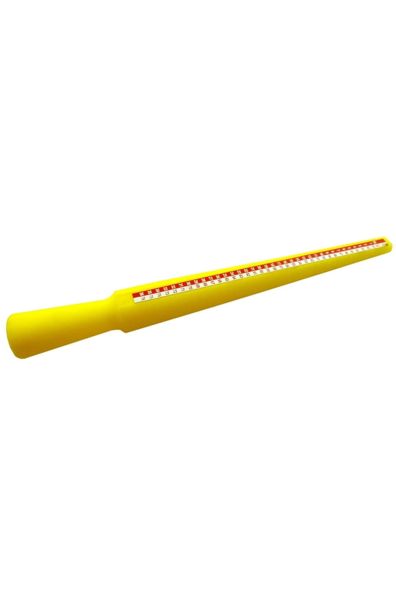 BENCH WIZARD 10" (25.4 cm) Plastic Ring Stick | 4 Sets of Precise Markings | Lightweight Design | Bright Yellow for High Visibility | Essential for Accurate Ring Sizing