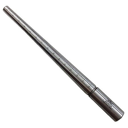 BENCH WIZARD 11.5" (29.2 cm) Professional Ring Mandrel | Hardened Chrome Finish | Sizes 1 to 15 | Quarter Size Increments | For Measuring, Repair & Reshaping