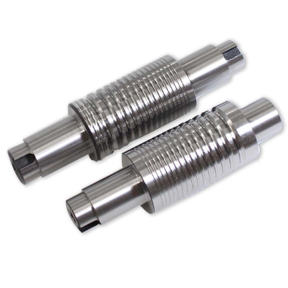 BENCH WIZARD (2 Pack) Wire Grooved Rollers | Sizes: 5.75" (14.6 cm) x 42.4mm & 6.5" (16.5 cm) x 42.7mm | High Carbon Steel | For Jewelry Making