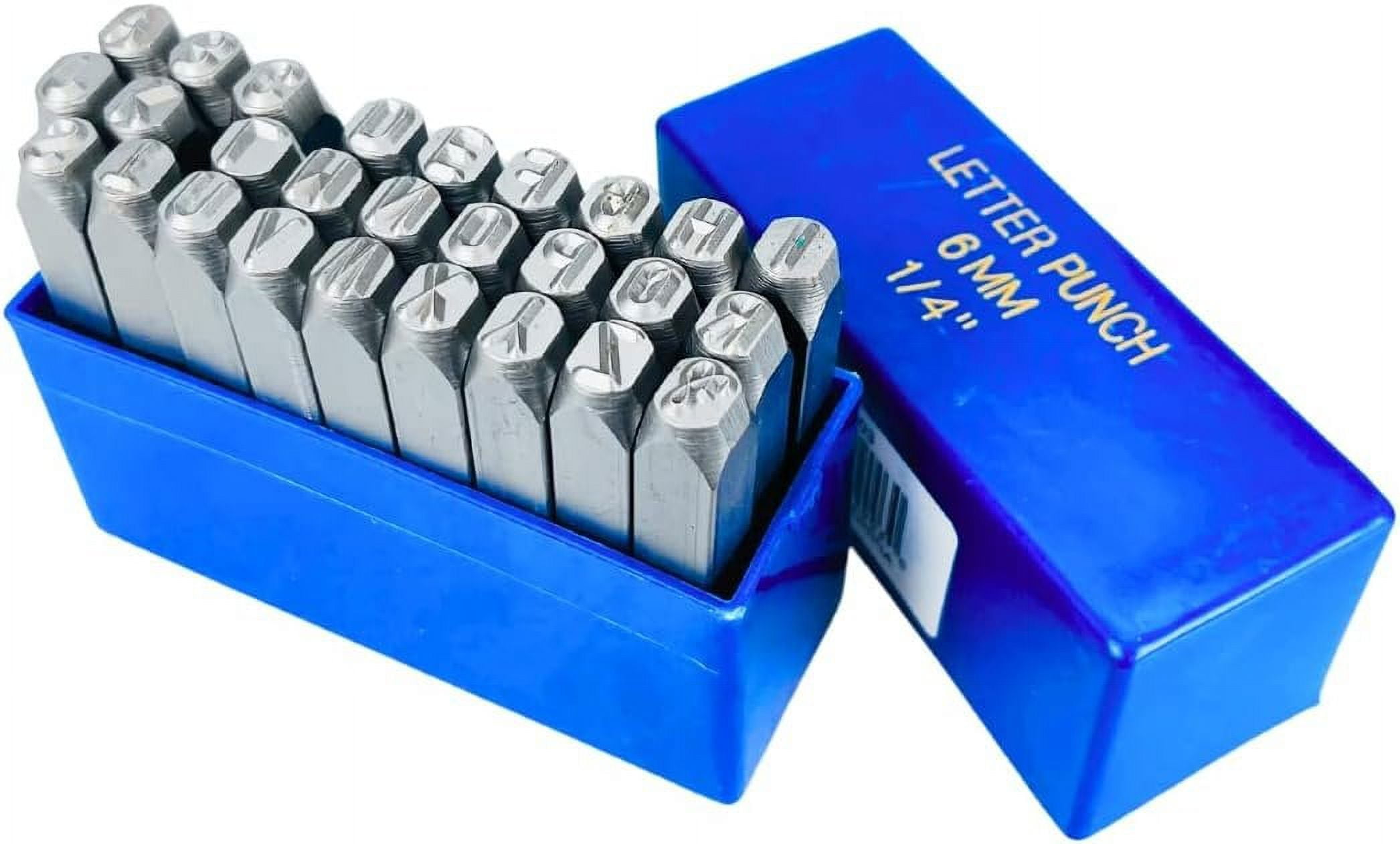 BENCH WIZARD 36 Pc Alpha Numeric Punch Set 1/4Inch 6MM Heat